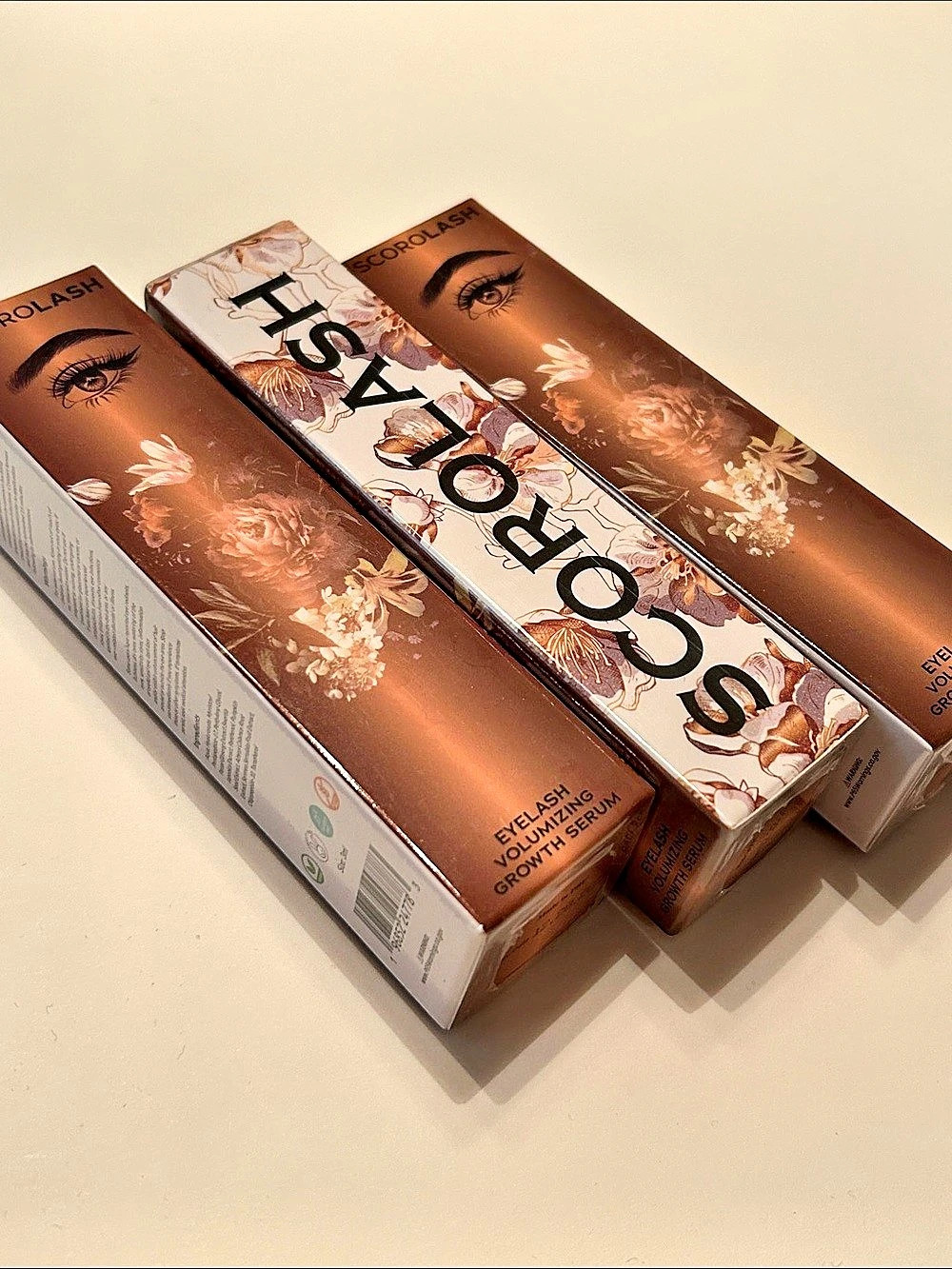 Scorolash Eyelash Volumizing Growth Serum 3-Pack, NIB